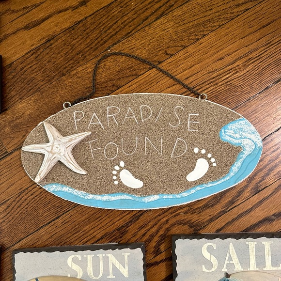 Beachcombers home decor paradise oasis sign beach summer lake house ocean happy - Picture 2 of 9